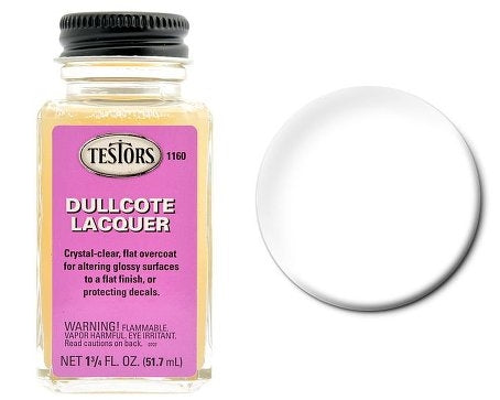 Testors 1160 Dullcote Lacquer (Brush On) 1 3/4oz (51.7mL) NIB