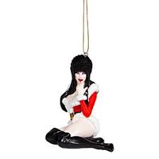 Elvira Sultry Santa Ornament