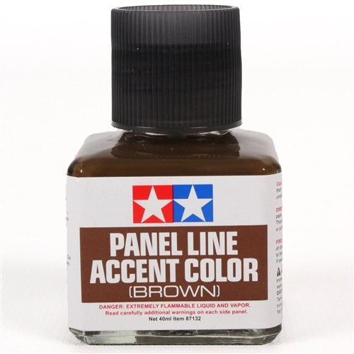 Tamiya 87132 Panel Line Accent Color Brown 40mL NIB