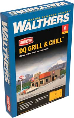 Walthers Cornerstone N Scale Dairy Queen Grill & Chill Kit