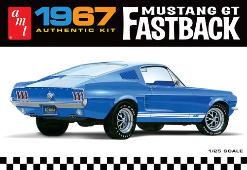 AMT 1967 Ford Mustang GT Fastback 1:25 Plastic Model Kit