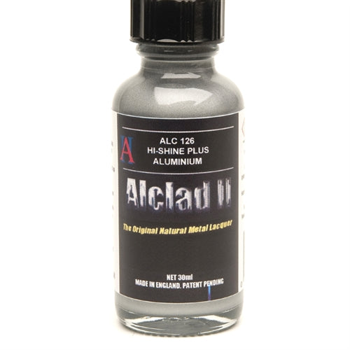 Alclad II 126 Hi-Shine Plus Aluminum Lacquer Paint 30mL NIB