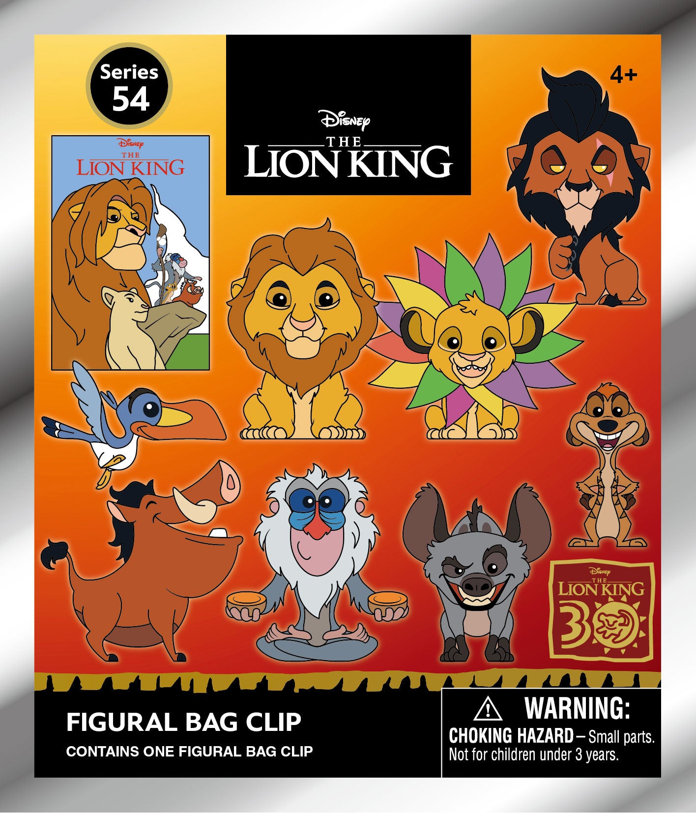 Disney Lion King Mystery 3D Foam Bag Clip