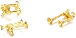 Athearn ATH01069 HO Leslie S-3L-R Brass Horn Pkg of 3 NIB