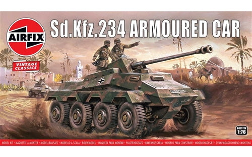 Airfix Sd.Kfz.234 Armoured Car 1/76 Scale Plastic Model Kit