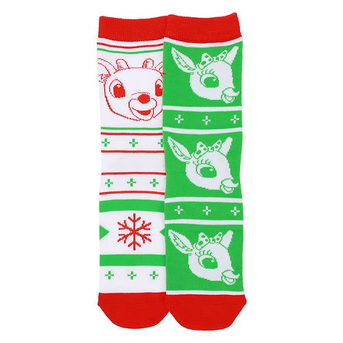 Rudolph VHS Style Boxed 2pk Socks