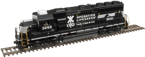 Atlas Master Silver 10003466 HO EMD GP40-2 Norfolk Southern NS #3045 Black White Operation Lifesaver DCC Ready No Sound Standard DC NIB RTR