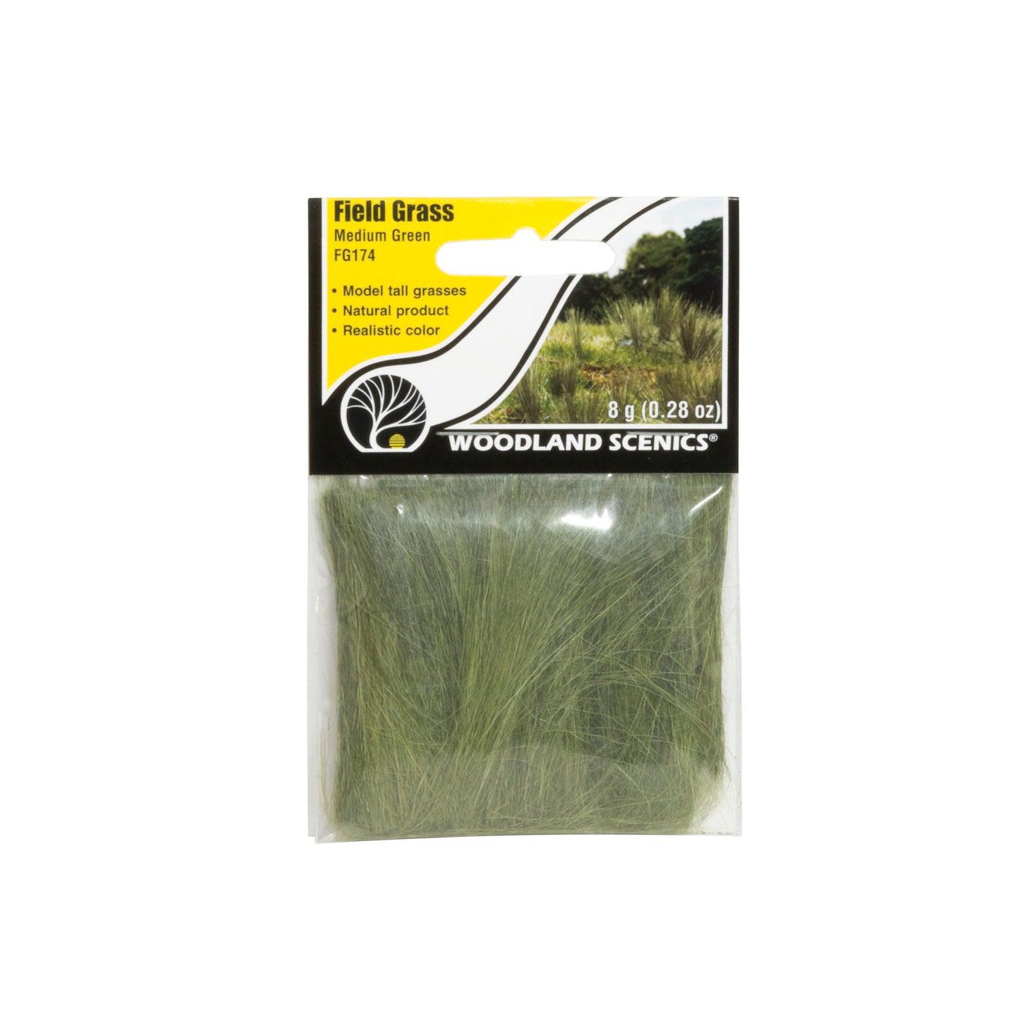 Woodland Scenics Field Grass Medium Green 8g (.28oz)
