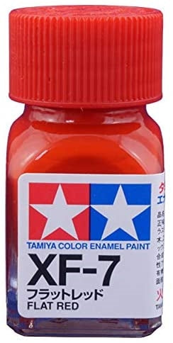 Tamiya Enamel EXF-7 Flat Red Mini Bottle 10mL (1/3oz)