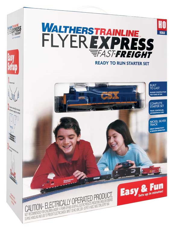 Walthers Trainline Flyer Express Fast-Freight Train Set - CSX Transportation