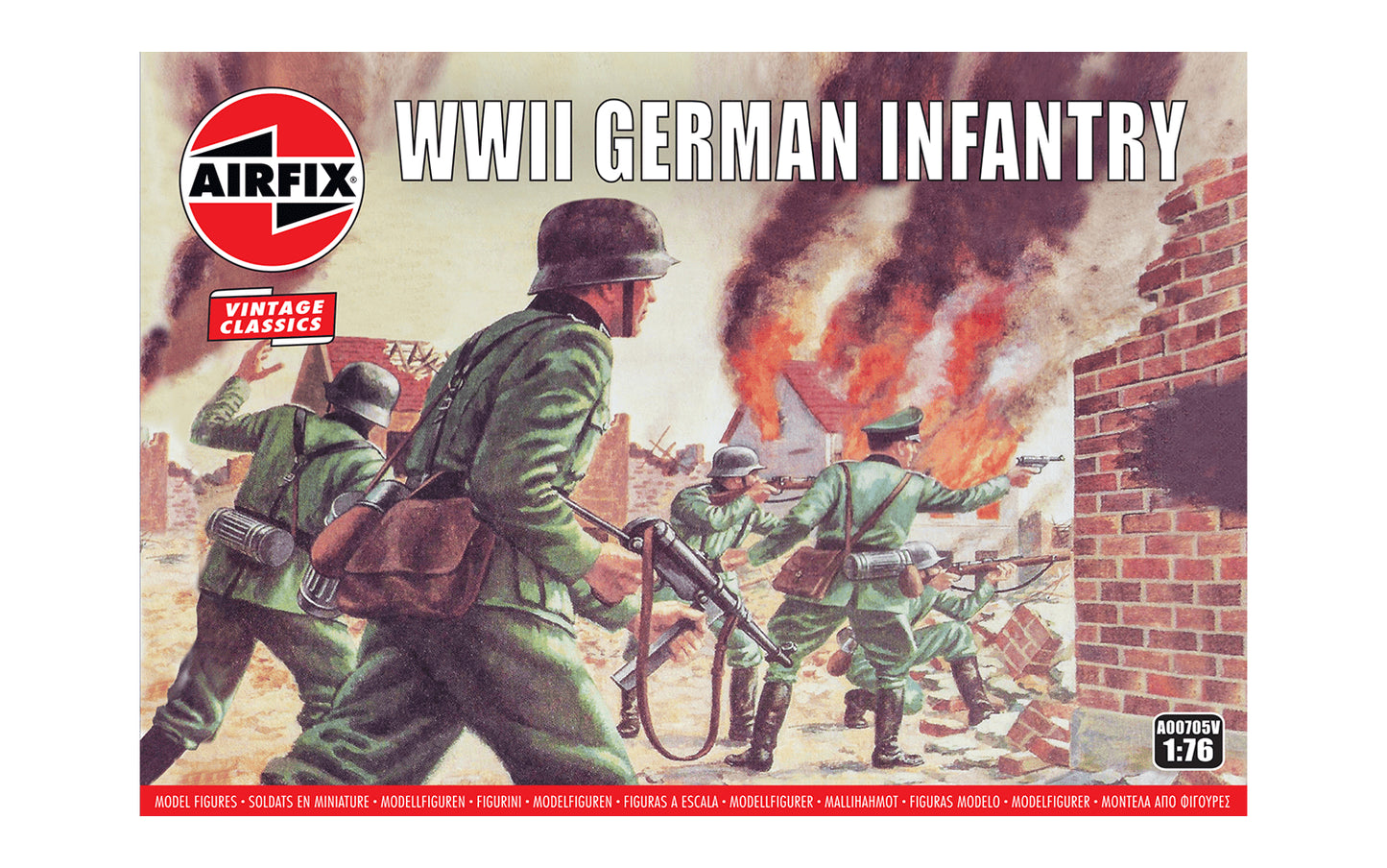 Airfix WWII German Infantry 1:76 Scale Plastic Model Figures