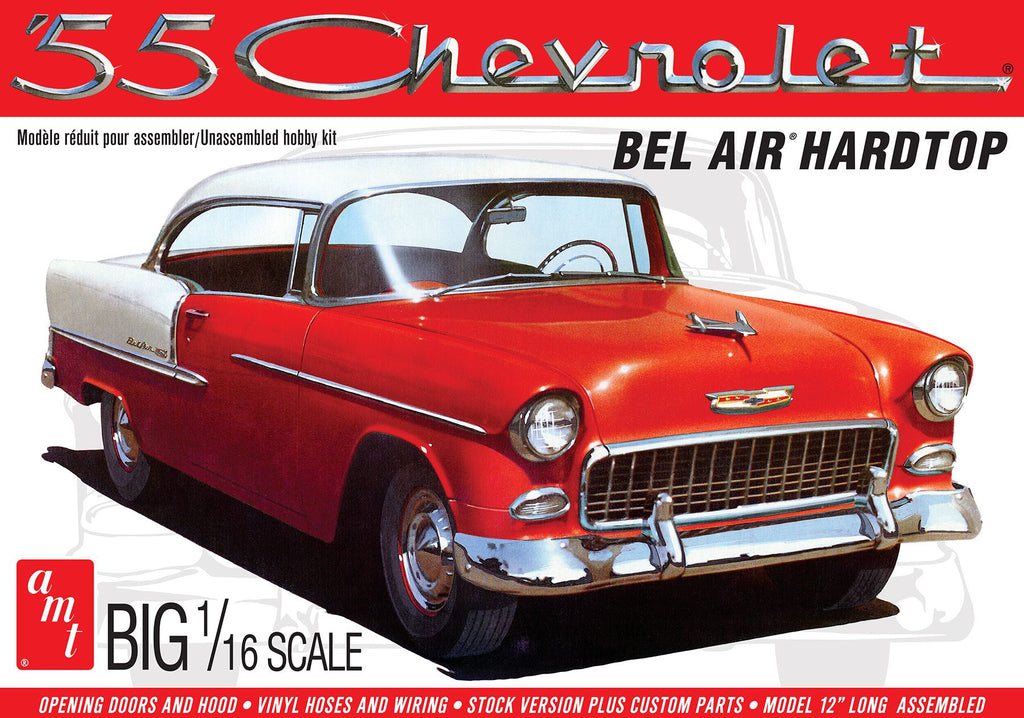 AMT 1955 Chevy Bel Air Hardtop 1:16 Plastic Model Kit