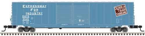 Atlas Master Line 20005687 HO ACF 60' Double-Door Auto Parts Boxcar Detroit & Toledo Shore Line #5554 Blue Red "Expressway For Industry" Slogan NIB RTR