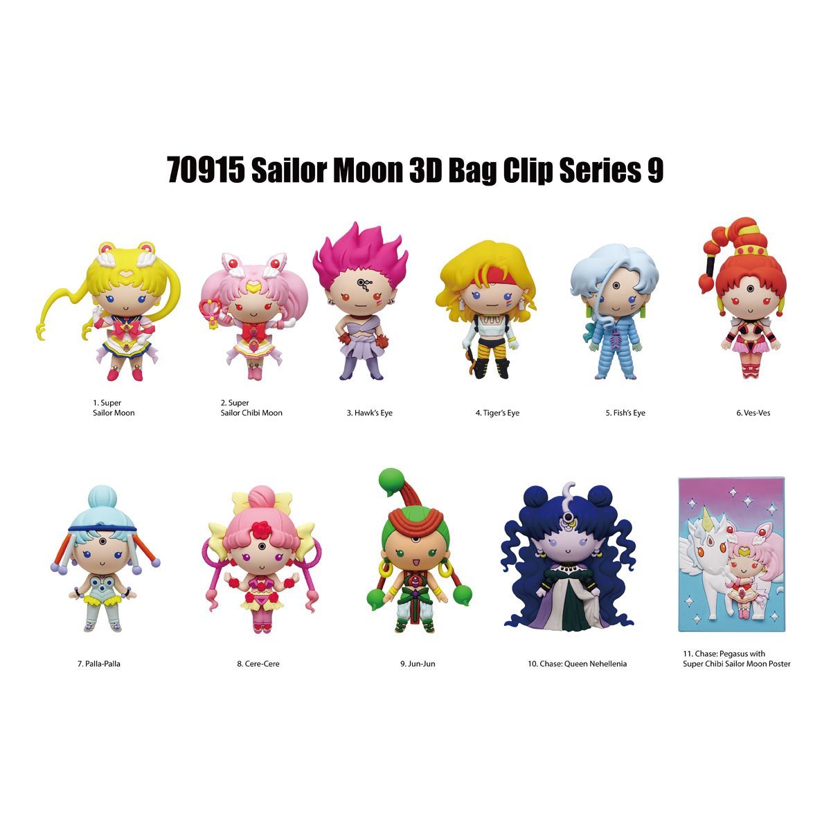 Sailor Moon Series 9 Mystery 3D Foam Bag Clip