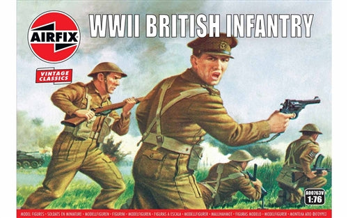 Airfix WWII British Infantry N. Europe 1:76 Plastic Model Figures