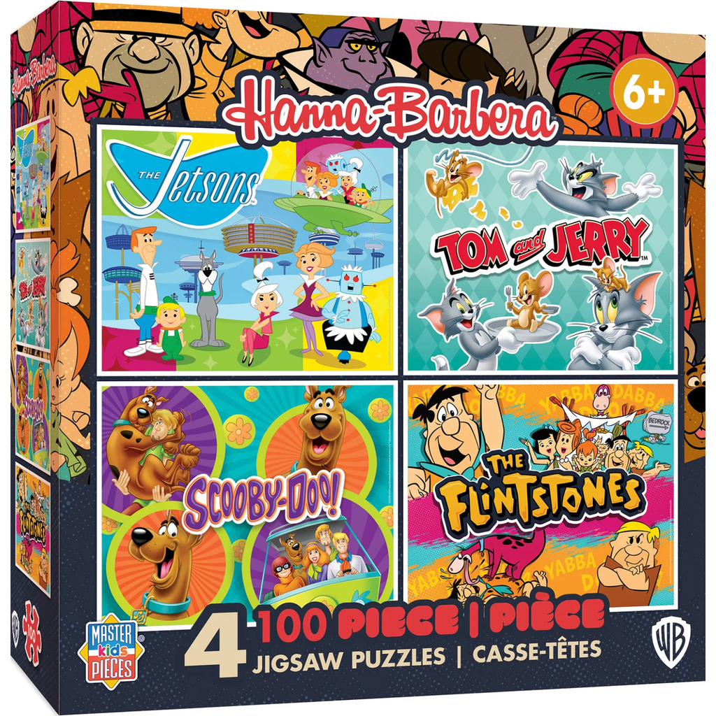 Hannah Barbera 4pk of 100pc Puzzles