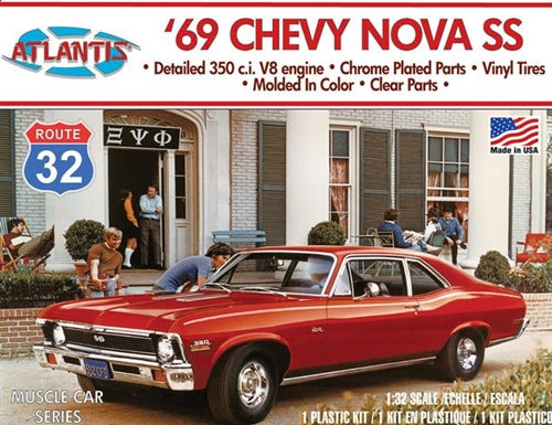 Atlantis M220 '69 Chevy Nova SS 1/32 Plastic Model Kit NIB