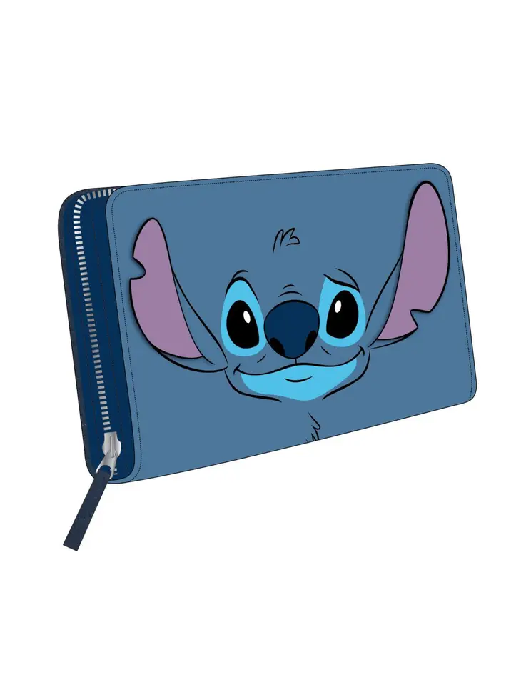 Stitch Face Zip Around Wallet