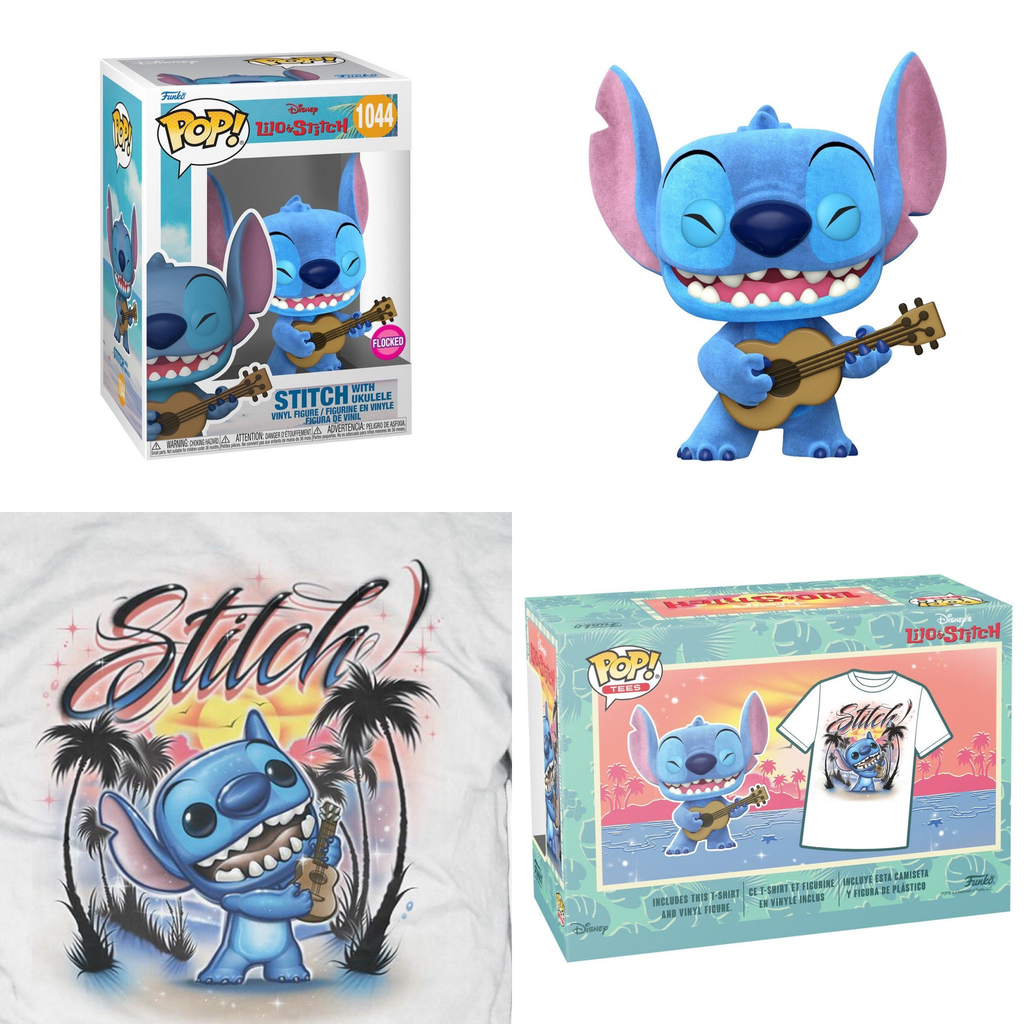 POP! & Tee - Stitch with Ukelele (Small)