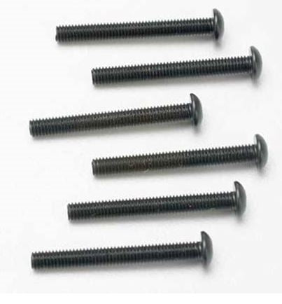 Traxxas 2581 3X25mm Button Head Screws (Hex Drive) (6) NIB