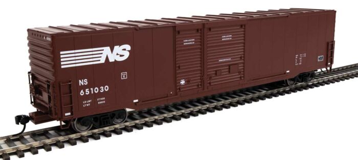WalthersMainline HO 60' Pullman-Standard Auto Parts Boxcar (10' and 6' doors) - Norfolk Southern #651030