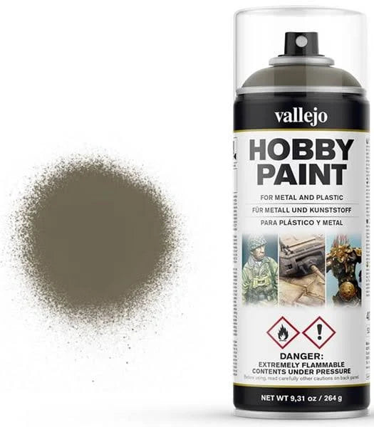 Vallejo 28006 German Field Grey Aerosol Spray Paint 400mL NIB