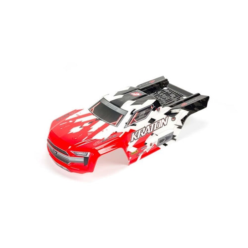 Arrma AR402215 1/10 Painted Trimmed Body w/ Decals Red: KRATON 4X4 BLX NIB