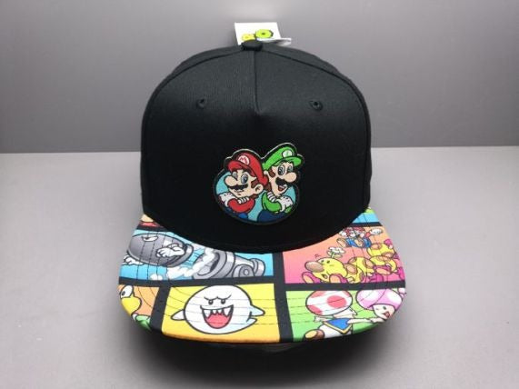 Super Mario Snapback Hat & Trifold Wallet Combo