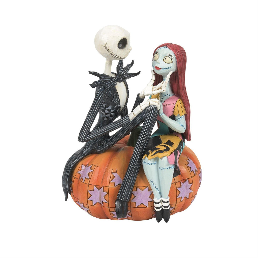 Nightmare Before Christmas Jack & Sally on Pumpkin Jim Shore