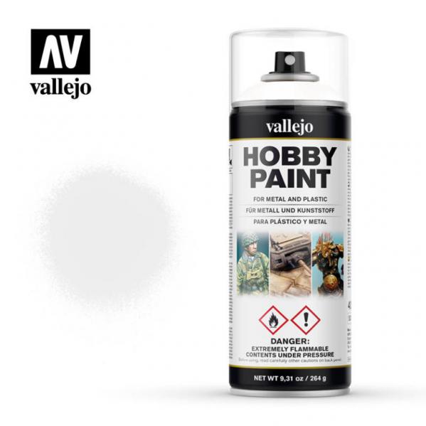 Vallejo 28010 White Aerosol Spray Paint 400mL NIB