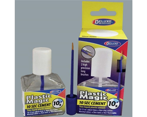 Deluxe Materials AD83 Plastic Magic 10 Sec Cement 40ml NIB