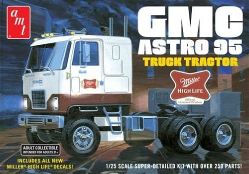 AMT AMT1230 GMC Astro 95 Semi Tractor (Miller Beer) 1/25 Plastic Model Kit