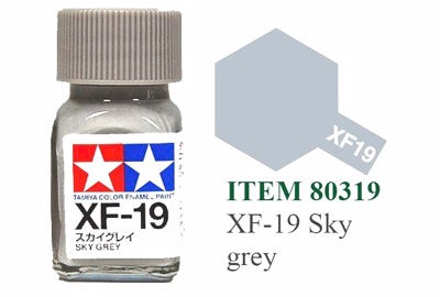 Tamiya Enamel EXF-19 Flat Sky Grey Mini Bottle 10mL (1/3oz)