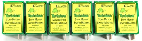 Circuitron 800-6006 Tortoise Slow Motion Switch Machine 6 Piece Value Pack