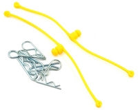 Du-Bro 2247 Body Klip Retainers w/Body Clips Yellow