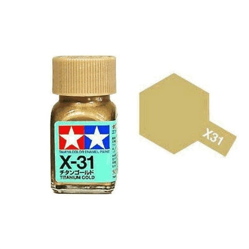 Tamiya Enamel EX-31 Titanium Gold Mini Bottle 10mL (1/3oz)