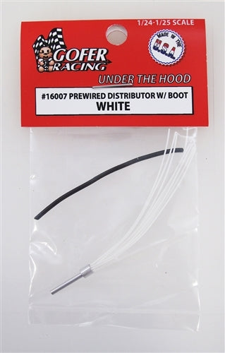 Gofer Racing 16007 Prewired Distributor With Boot White 1/24 NIB