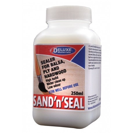 Deluxe Materials BD49 Sand 'n' Seal Sealer For Balsa, Ply And Hardwood 250ml NIB