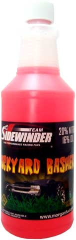 Morgan Fuel Sidewinder Backyard Basher 20% Castor/Synthetic Blend RC Car Fuel 1 Quart NIB