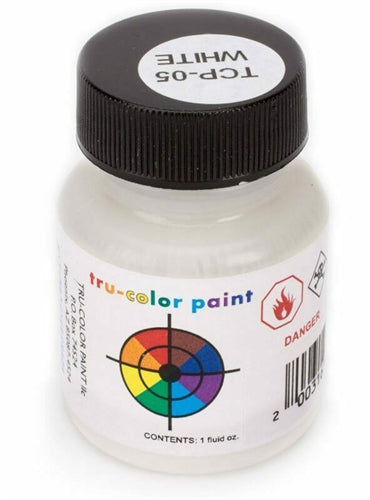 Tru-Color TCP-005 White Paint Bottle 1oz NIB