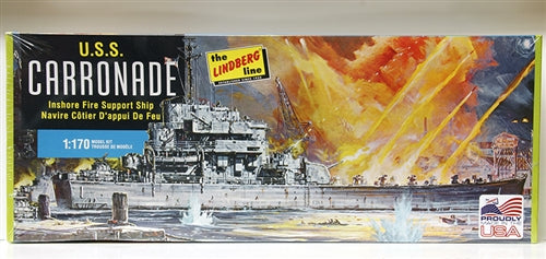 Lindberg HL403 USS Carronade 1/170 Plastic Model Kit (Level 2) NIB