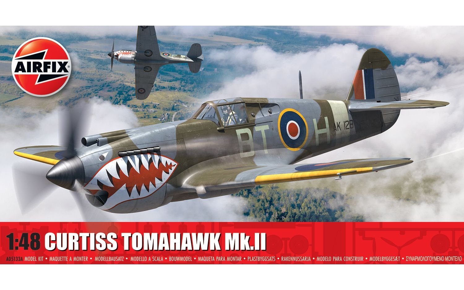 Airfix Curtiss Tomahawk Mk.II 1:48 Plastic Model Kit