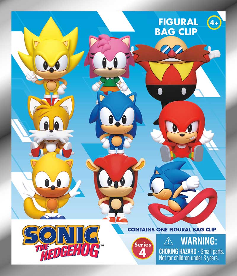 Sonic the Hedgehog Series 4 Mystery 3D Foam Bag Clip