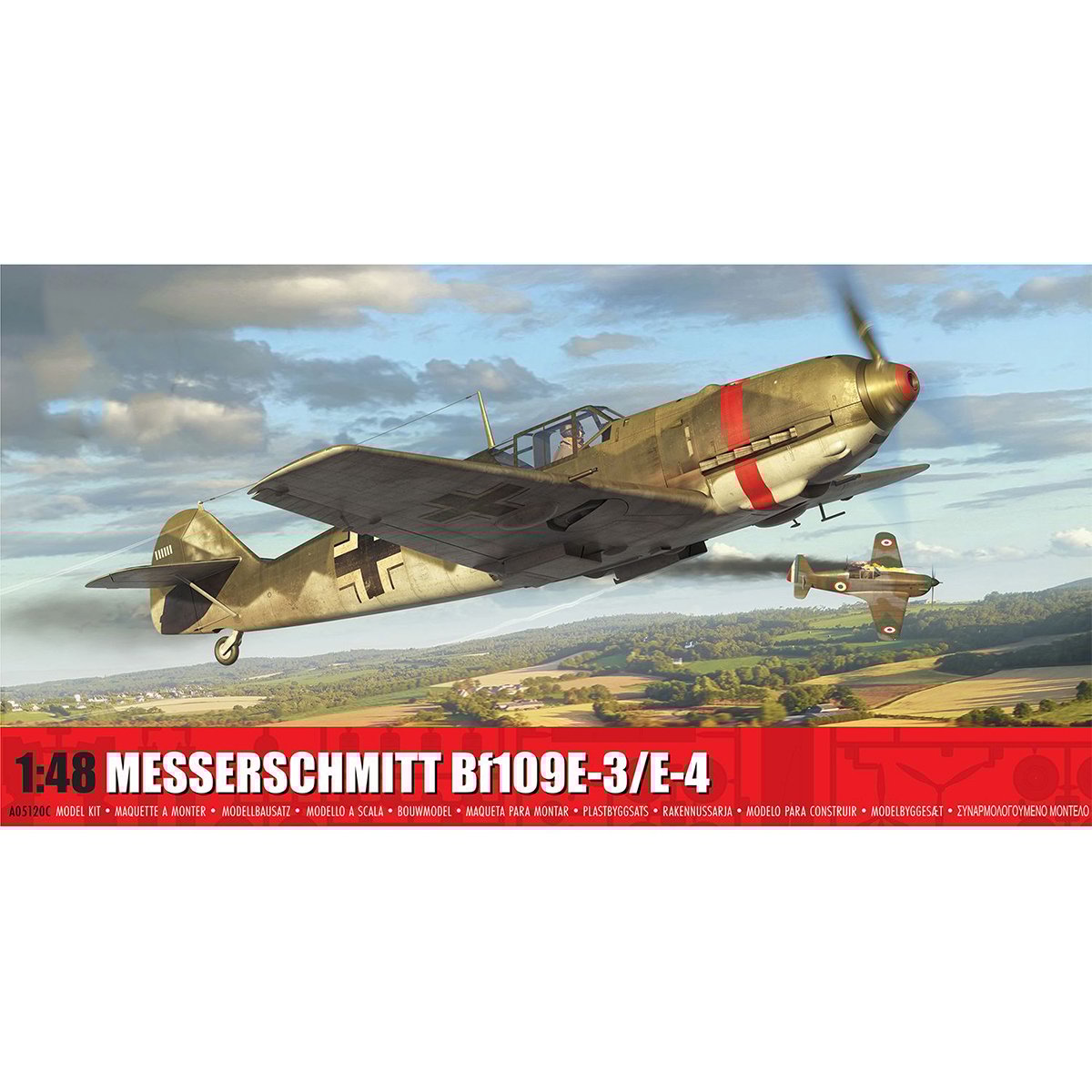 Airfix Messerschmitt Bf109E-3/E-4 1:48 Plastic Model Kit