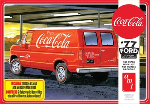 AMT 1977 Ford Van w/Vending Machine (Coca-Cola) 1:25 Plastic Model Kit (Level 3)