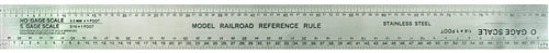 Excel 55777 12" Scale Model Railroad Ruler NIB