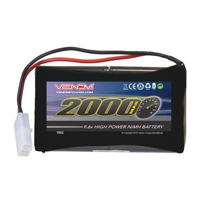 Venom 1522 9.6V 2000mAh 8-Cell NiMH Battery W/ Tamiya Plug NIB