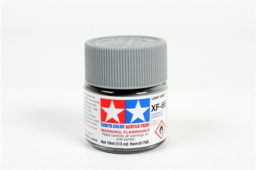 Tamiya Acrylic XF-66 Flat Light Gray Mini Bottle 10mL (1/3oz)