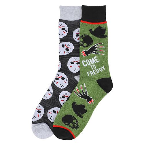 Freddy vs Jason 2pk Socks