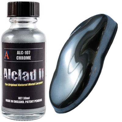 Alclad II 107 Chrome Lacquer Paint 30mL NIB